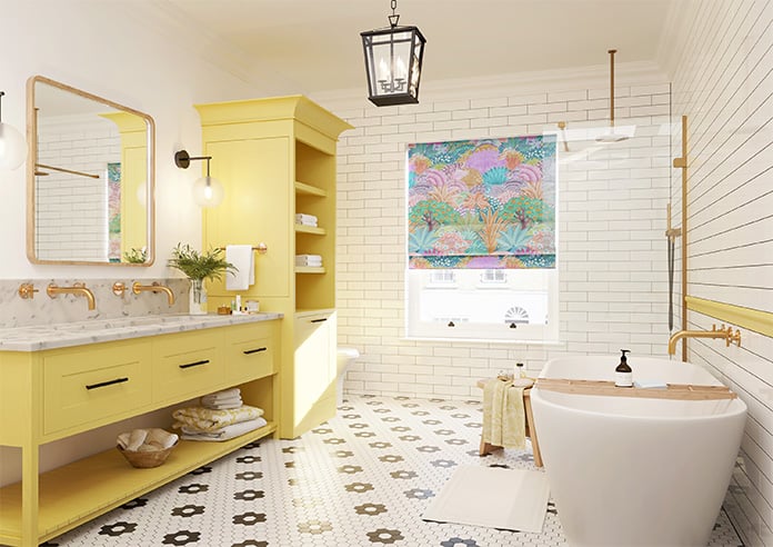 Kolkata Velvet, Carnival - Motorised Roman Blind - Image 6